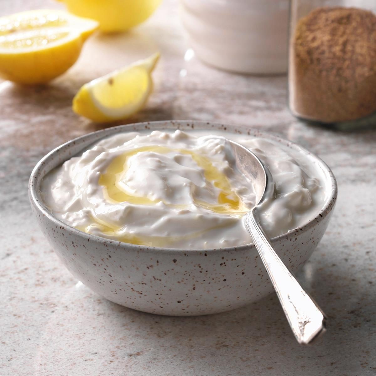 Lemon and Coriander Greek Yogurt