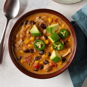 Pressure Cooker Chicken and Bacon White Chili