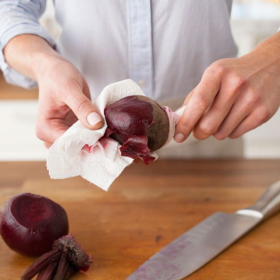 The skin slides right off and your hands stay clean.