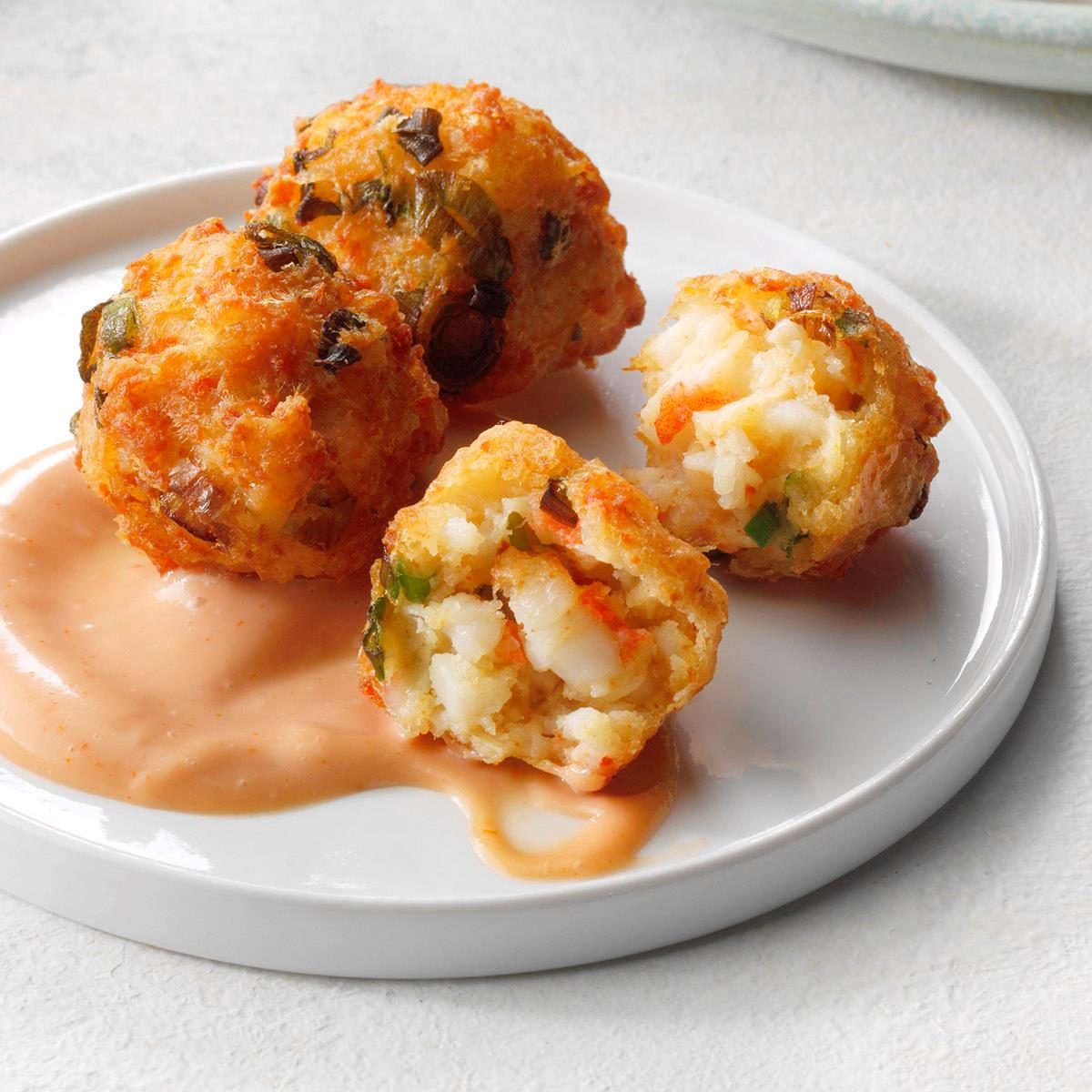 Crawfish Beignets with Cajun Dipping Sauce