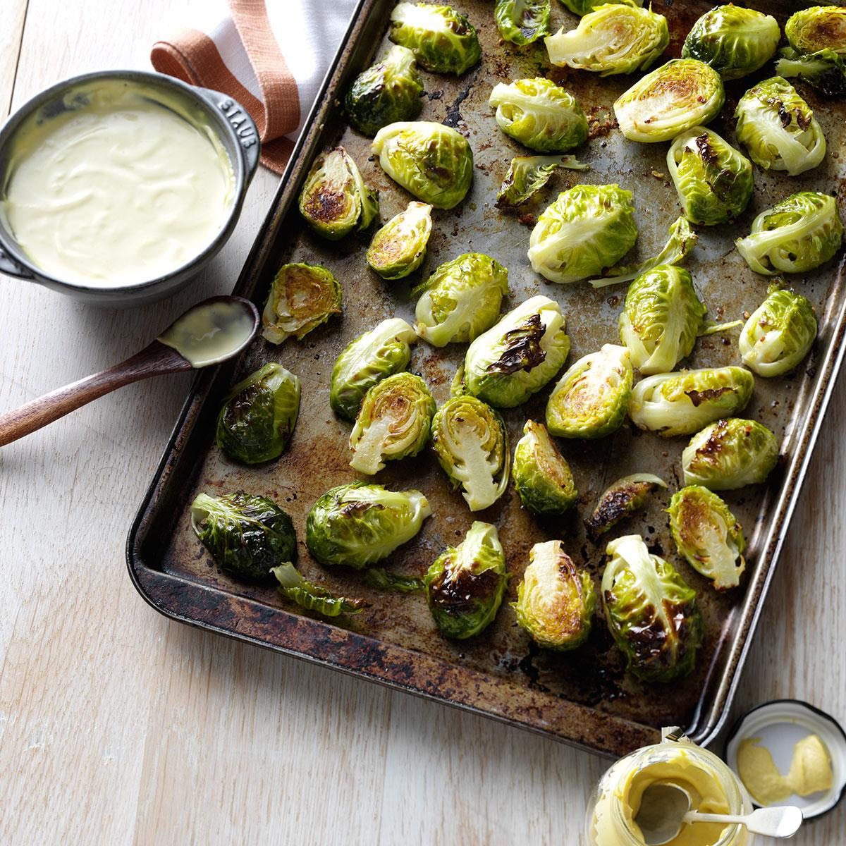 Garlic Roasted Brussels Sprouts