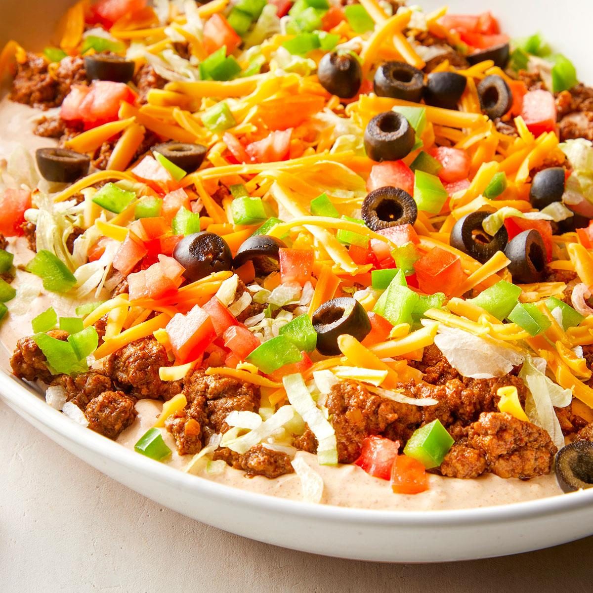 Ground Beef Taco Dip Exps Bake24 197293 Dr 05 01 20b