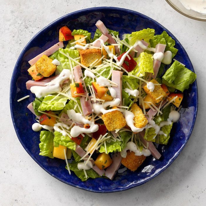 Ham caesar salad
