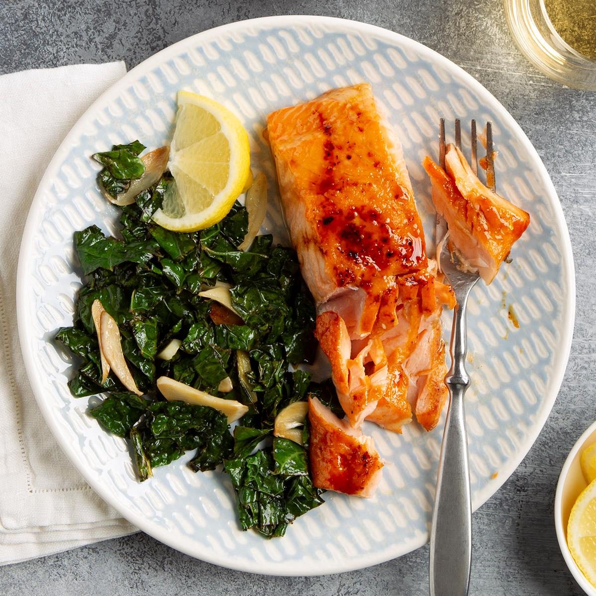 Honey-Mustard Glazed Salmon