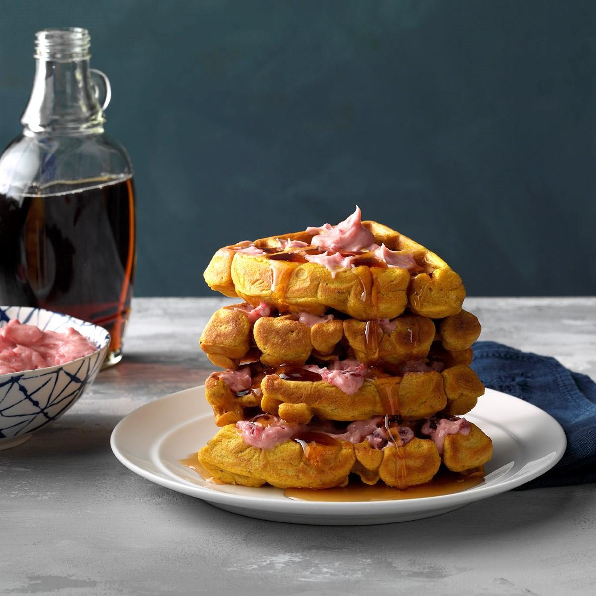 Toasty Pumpkin Waffles