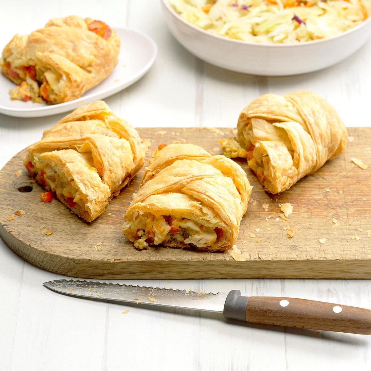 Turkey and Broccoli Pastry Braid