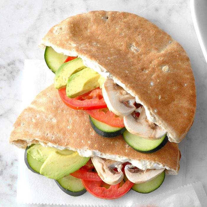 Fresh veggie pockets