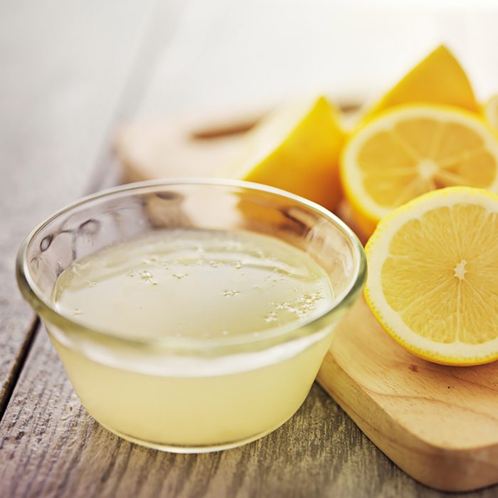 freshly squeezed lemon juice in small bowl