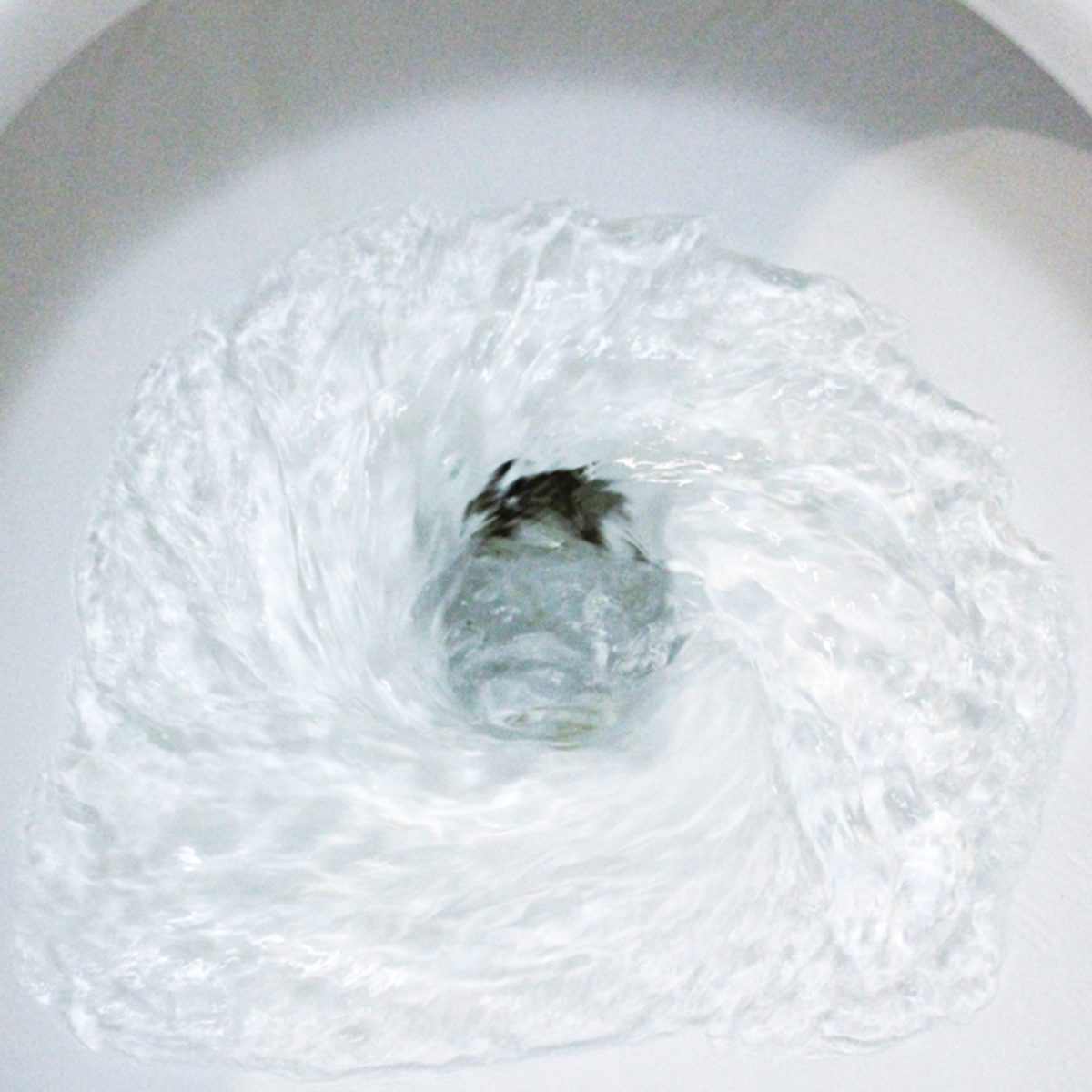 Water going down the toliet