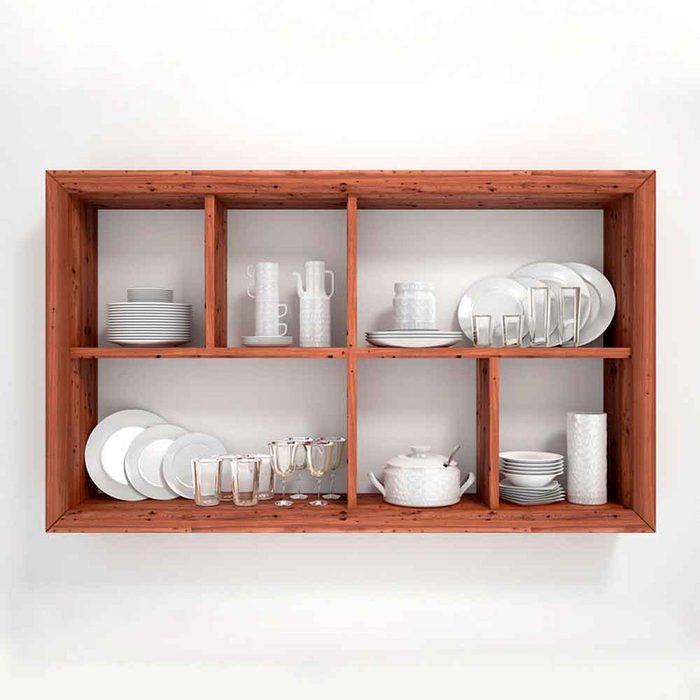 organized shelving unit