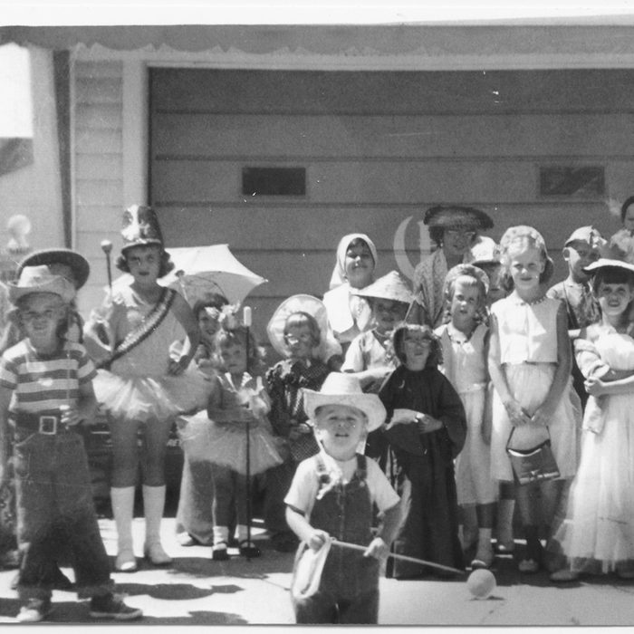 group of children for Halloween