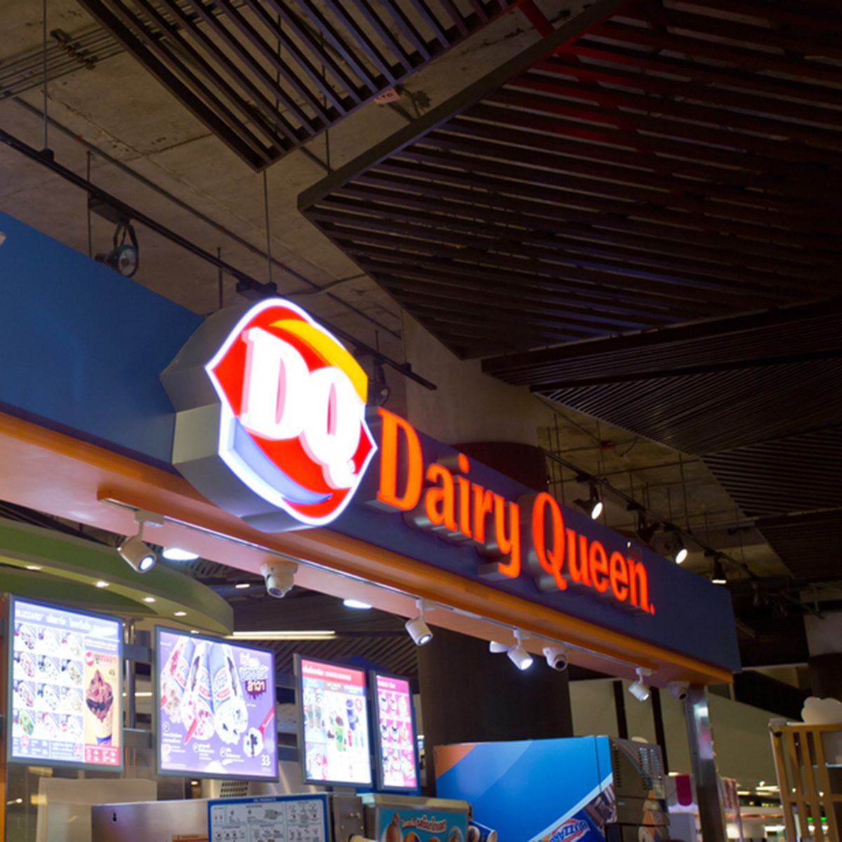 Exterior view of Dairy Queen shop