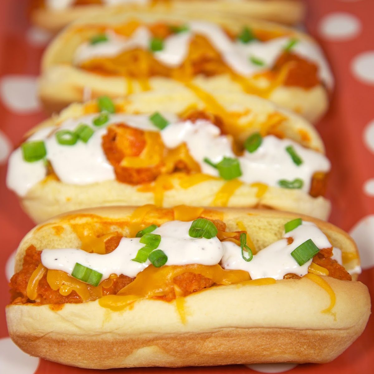 Buffalo chicken dogs
