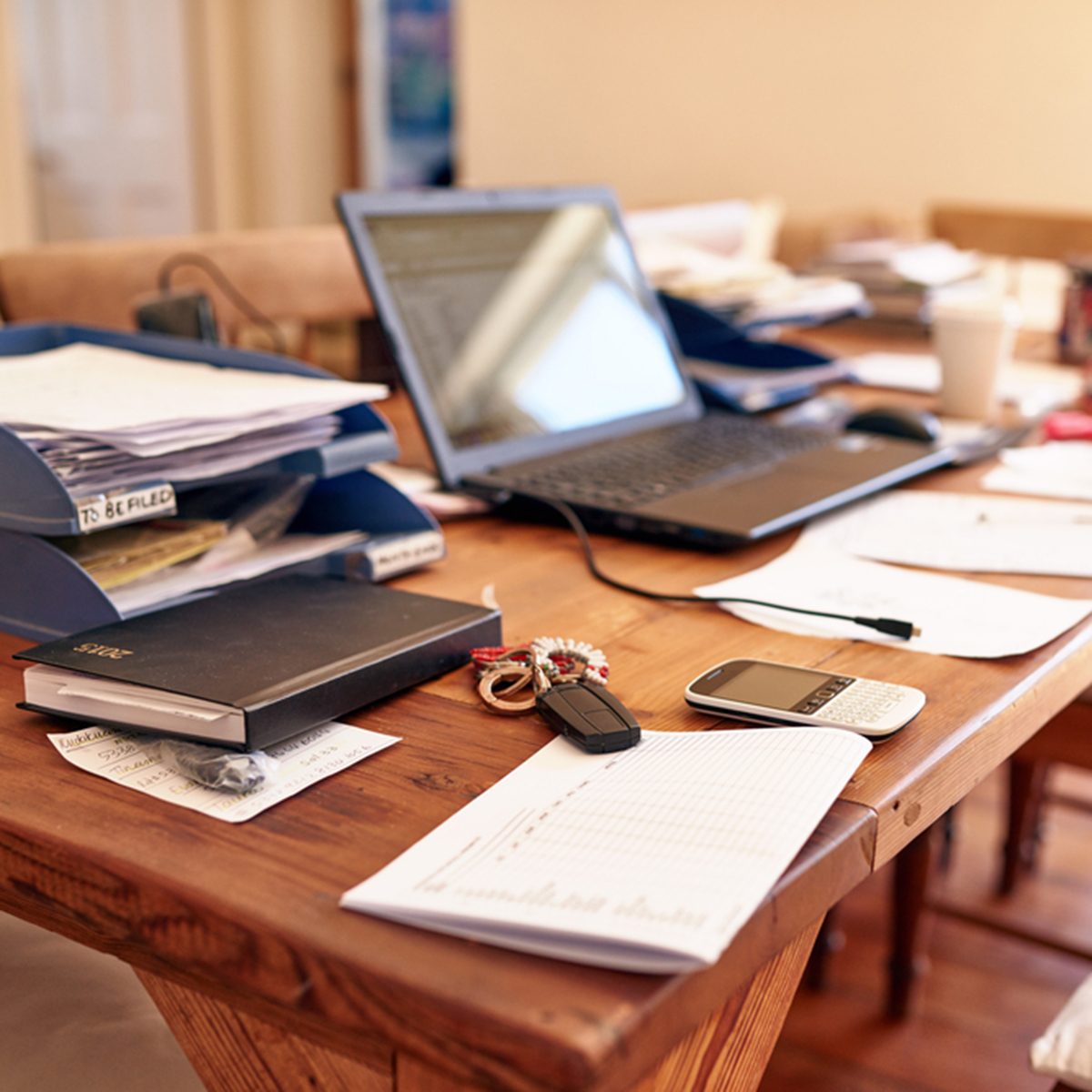 Still life images of a busy entrepreneur