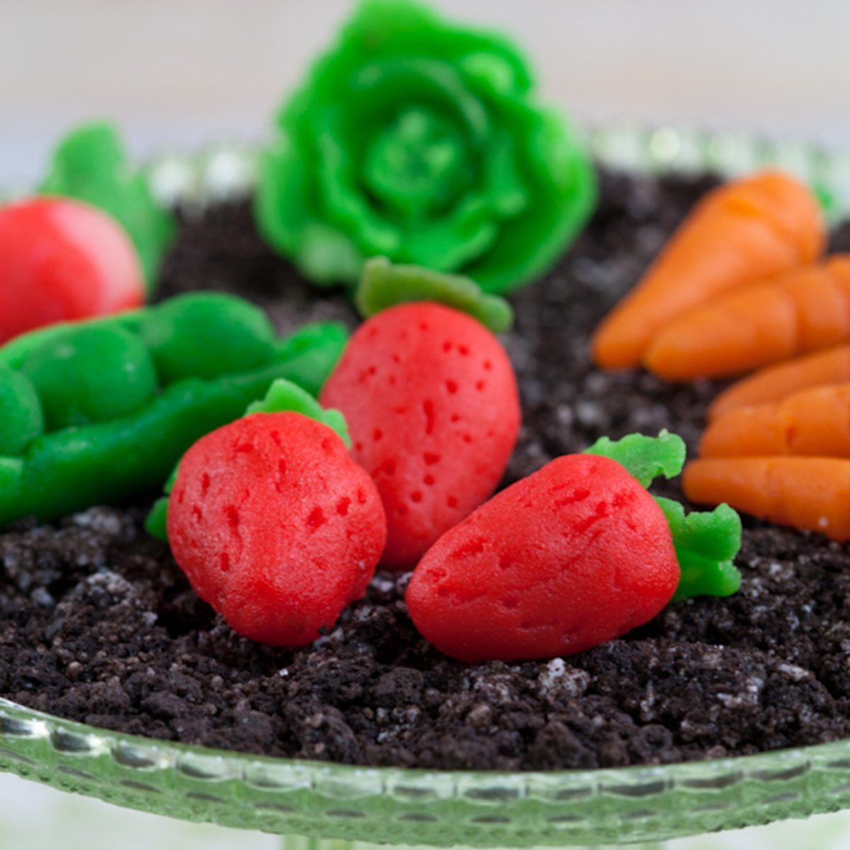 Making Marzipan Candy Vegetable Garnishes