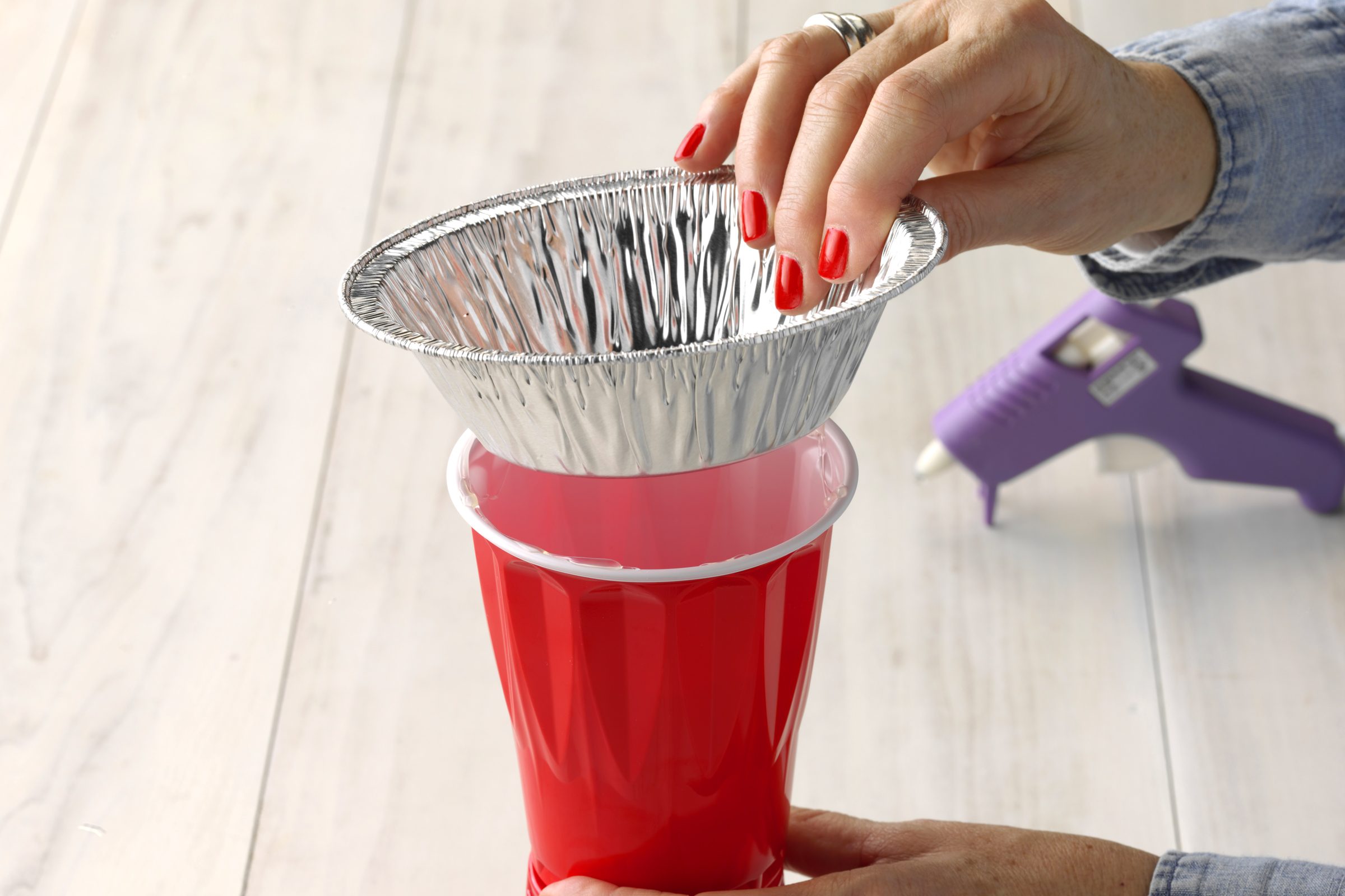 Making Towers For Superbowl Snack Stadium