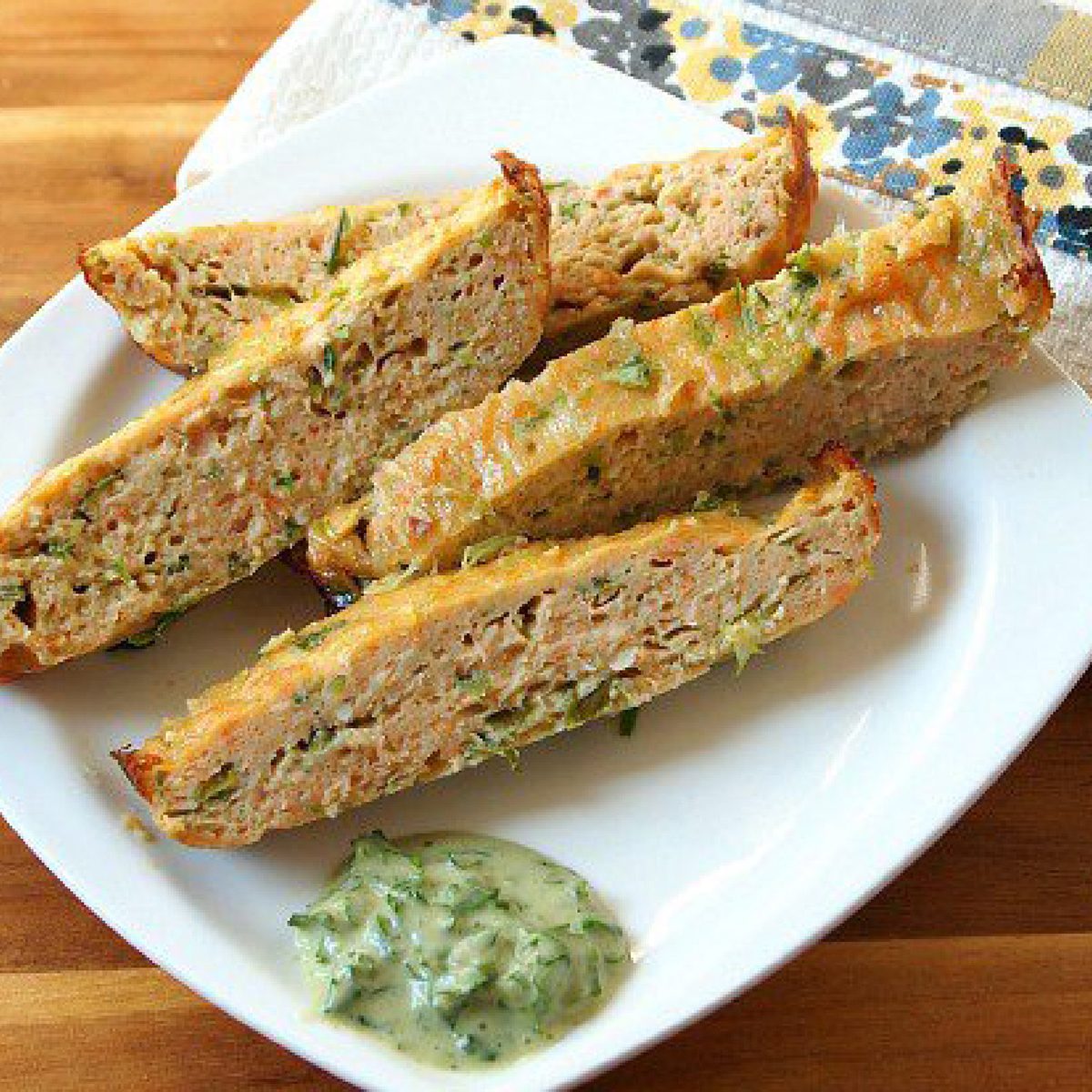 Baked Salmon Gefilte With Wasabi Sauce