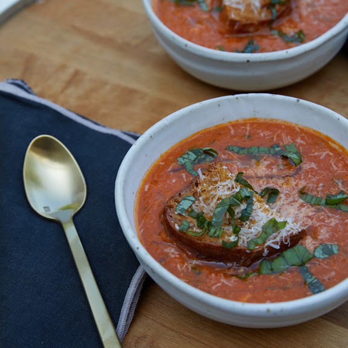 Un-Red Roasted Tomato Soup
