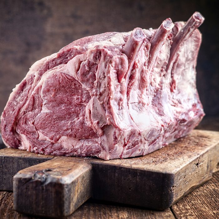 Dry Aged Cote de Boef on Cutting Board