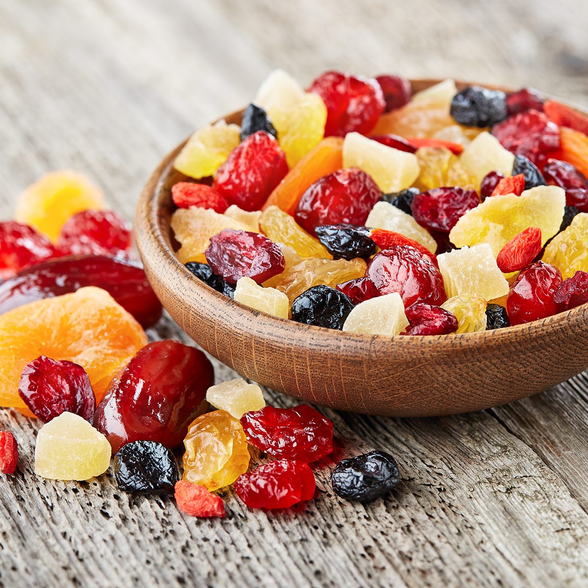 Dried fruits and berries