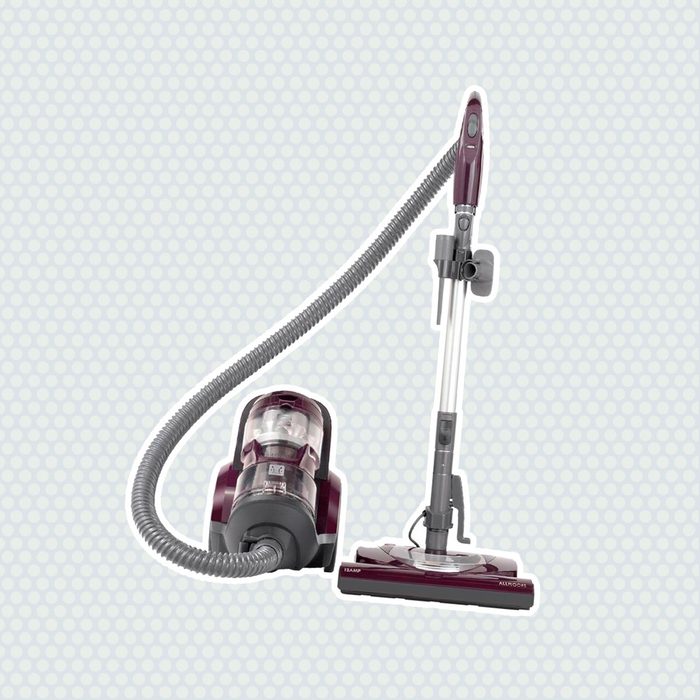 Kenmore 22614 Pet Friendly Lightweight Bagless Compact Canister Vacuum with Pet Powermate, HEPA, Extended Telescoping Wand, Retractable Cord and 2 Cleaning Tools-Purple