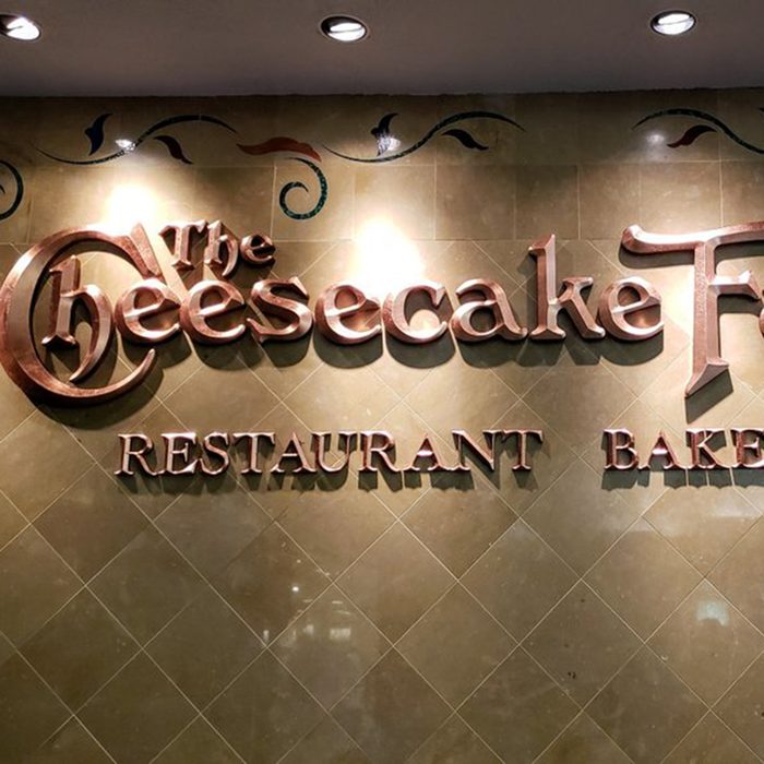 Cheesecake Factory sign