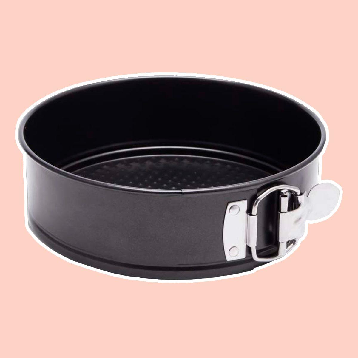 Hiware 9 Inch Non-stick Cheesecake Pan Springform Pan with Removable Bottom/Leakproof Cake Pan Bakeware with Cleaning Cloth