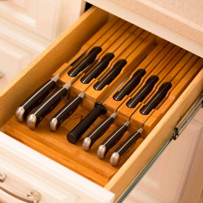 in-drawer knife block