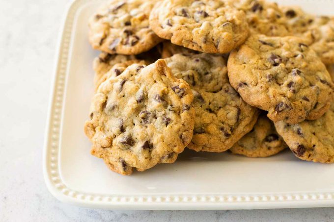 Doubletree Chocolate Chip Cookies On Plate