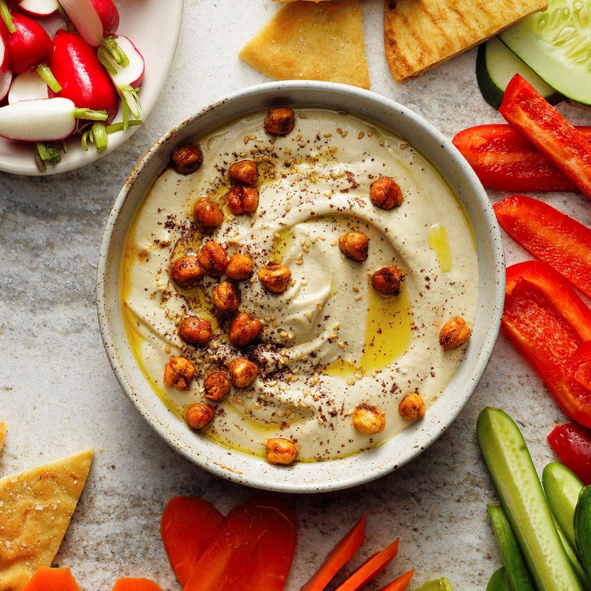 lemon garlic hummus