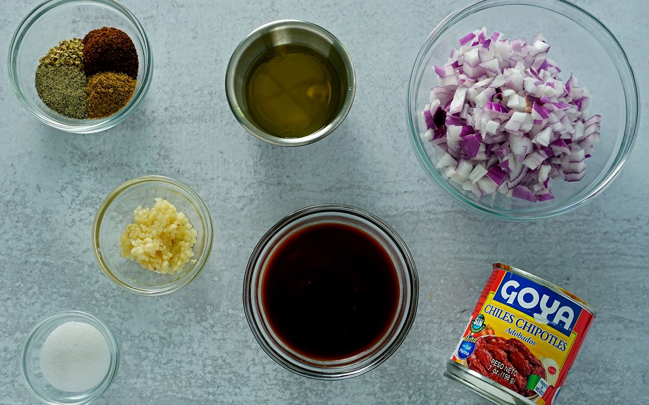 ingredients for chipotle chicken marinade