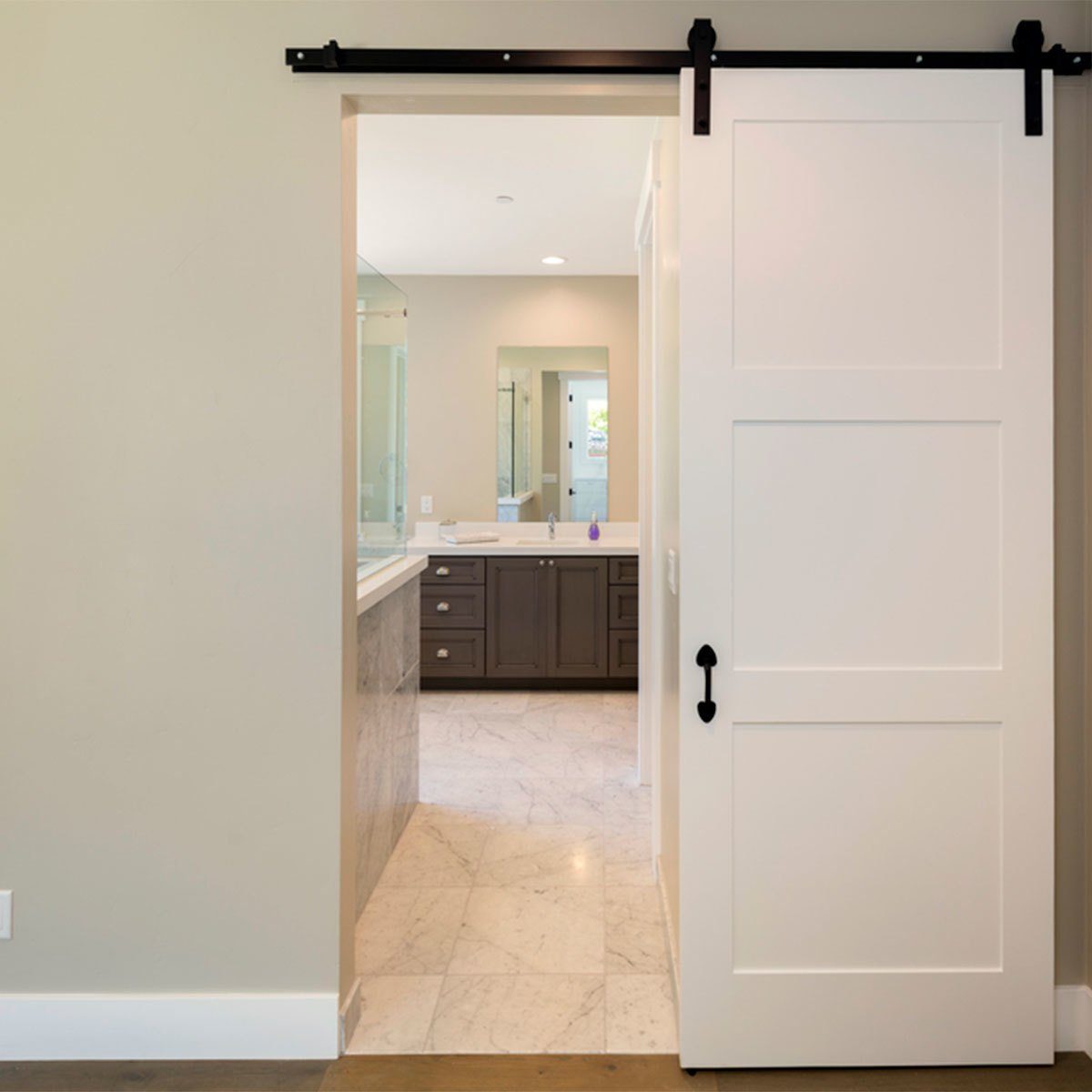White Sliding Barn Doors