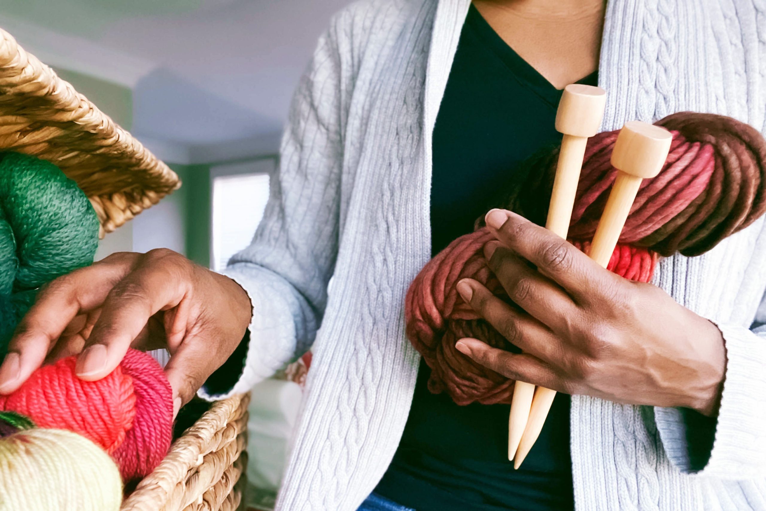 Organizing Knitting Needles in the basement