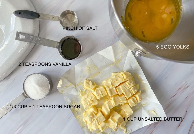 Silvanas Buttercream ingredients