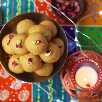 Eat More Art besan laddoo