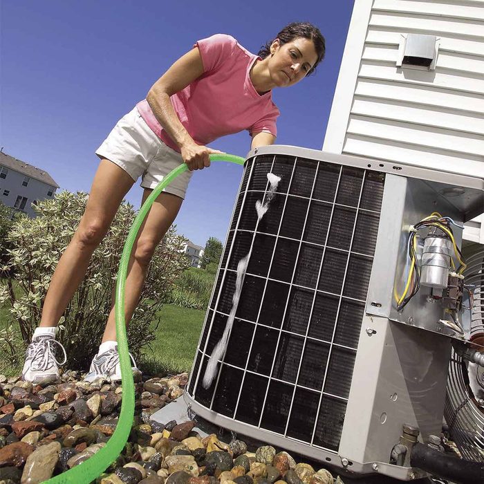 Hosing off ac unit