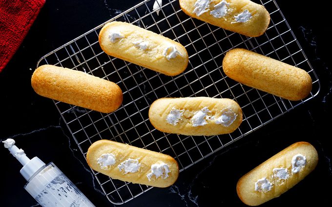 Fill with cream Homemade Twinkies recipe