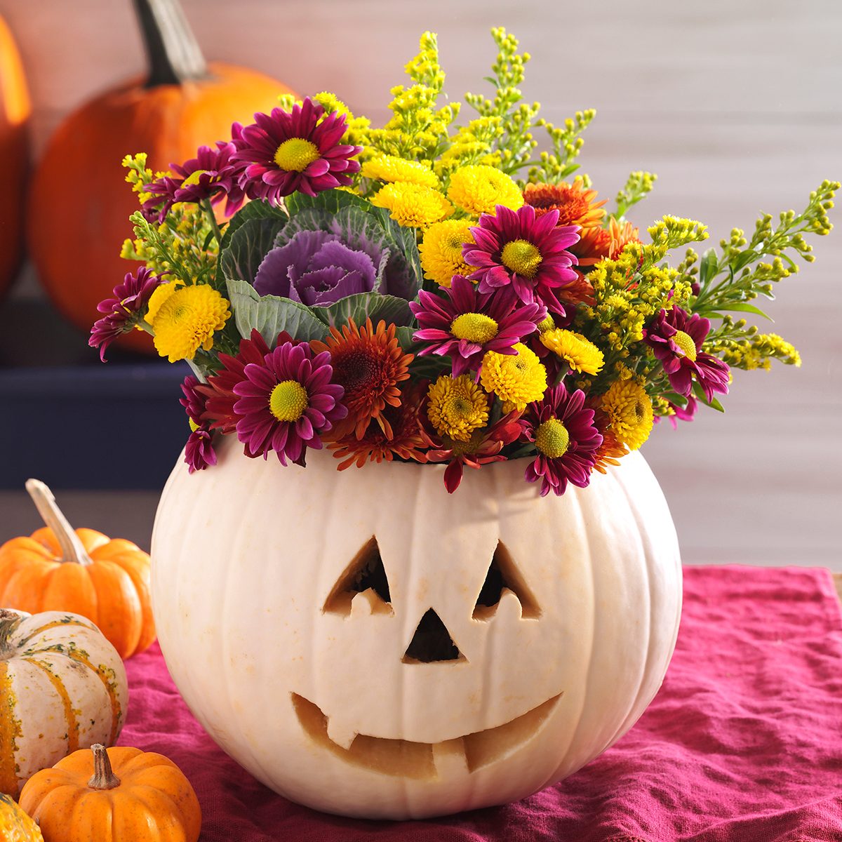 Jack O Planter Centerpiece Country Woman