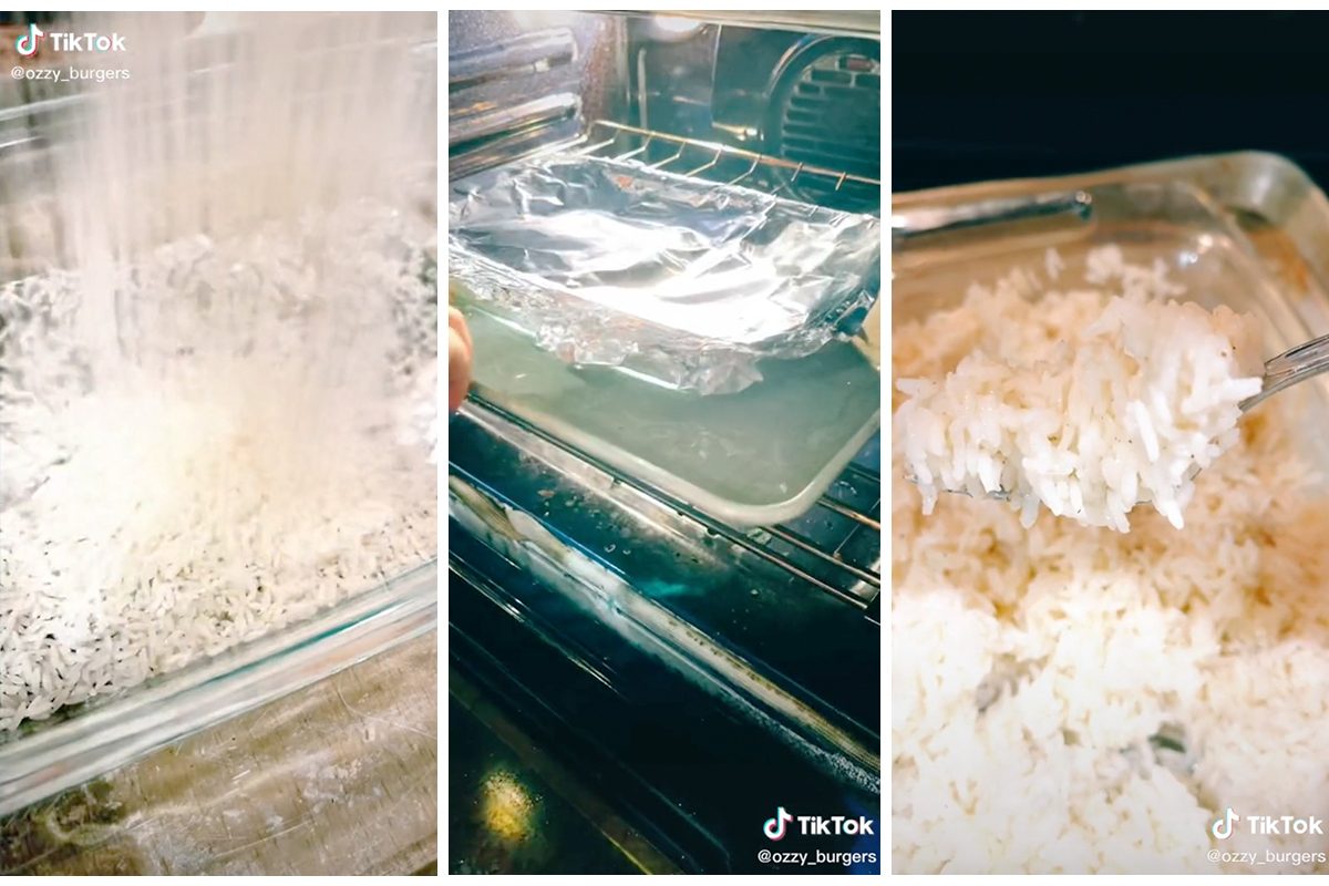 This TikTok Hack Explains How to Bake Rice in the Oven