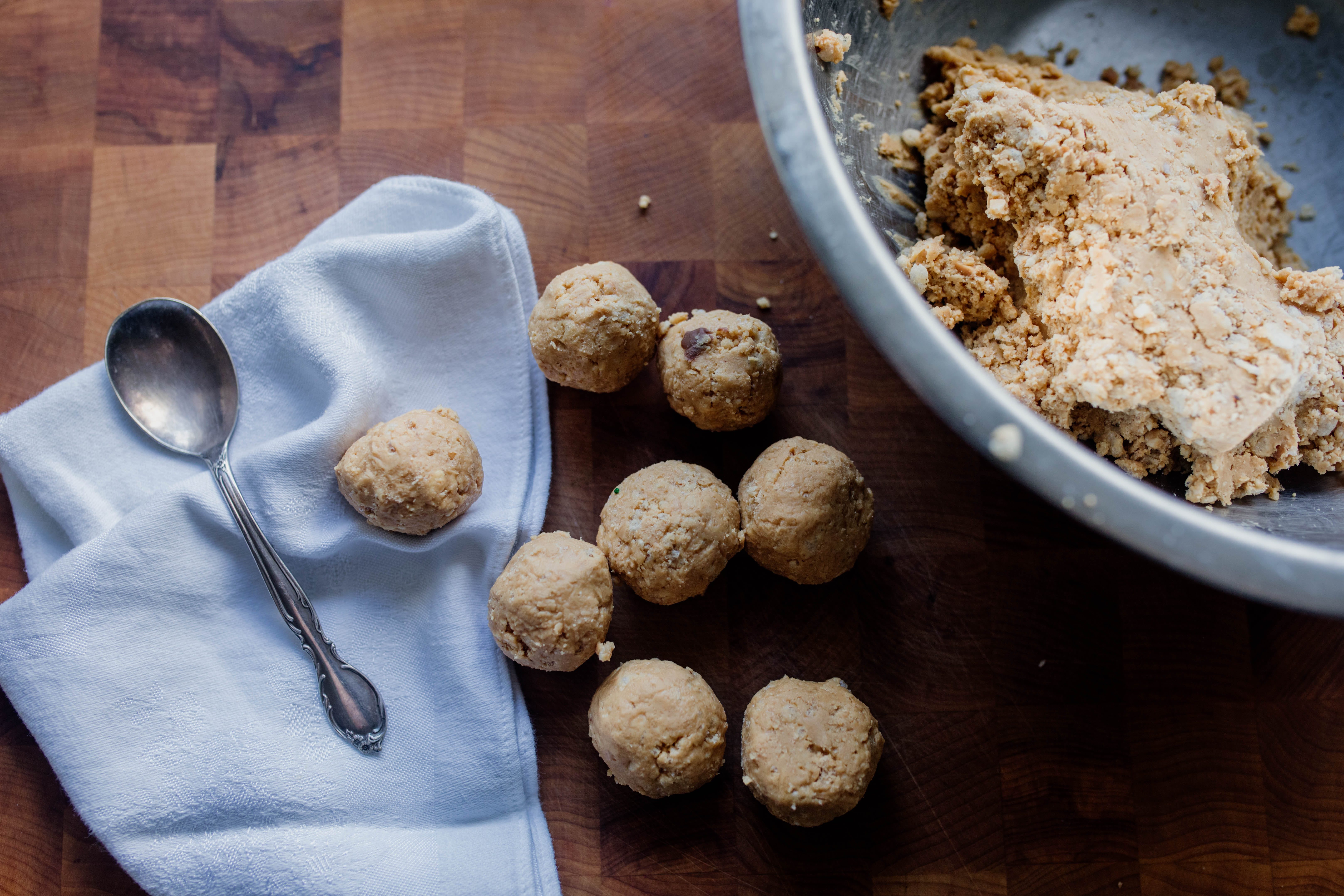 testing Joanna Gaines peanut butter balls recipe