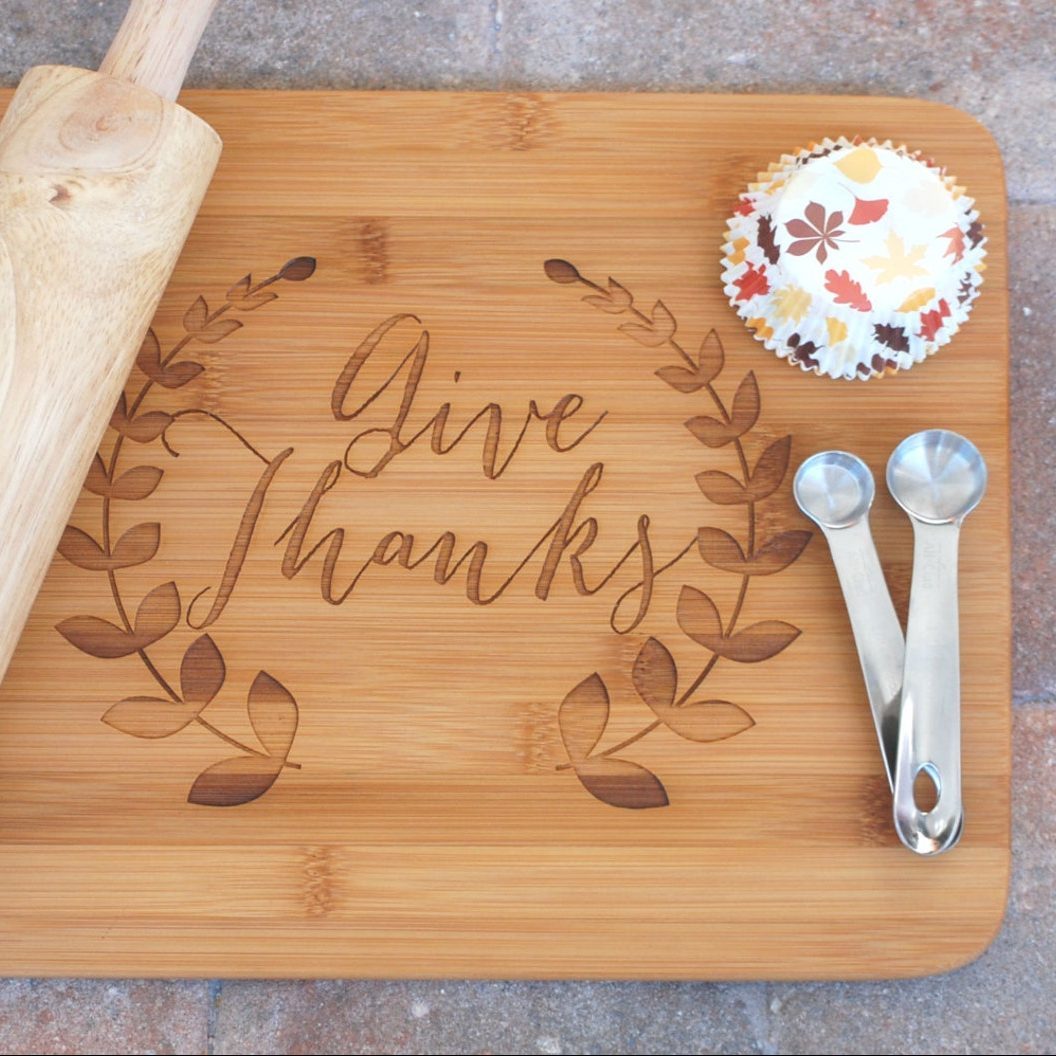 Give Thanks Cutting Board