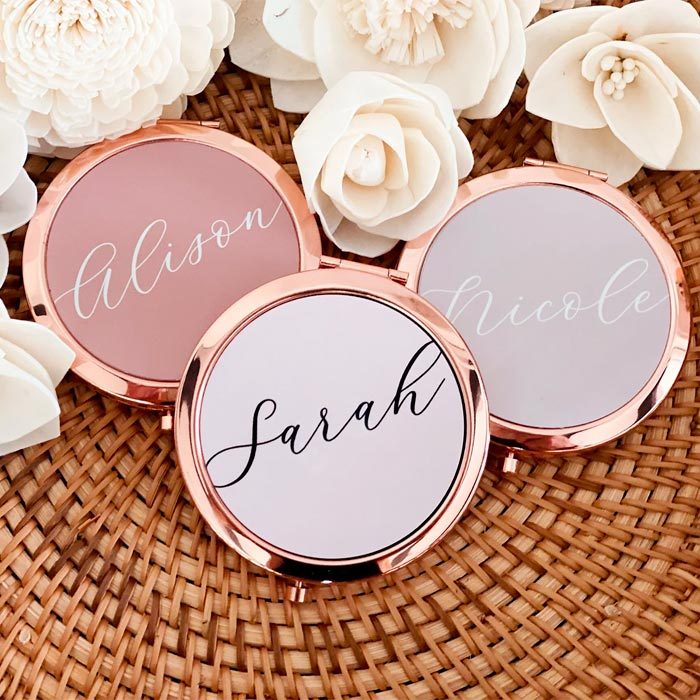 Bridal Shower Mirror Compact
