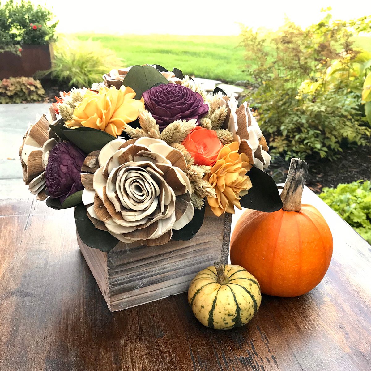 Wooden Flower Arrangement