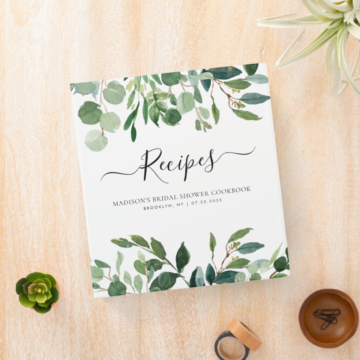 Modern Eucalyptus Botanical Bridal Shower Recipe