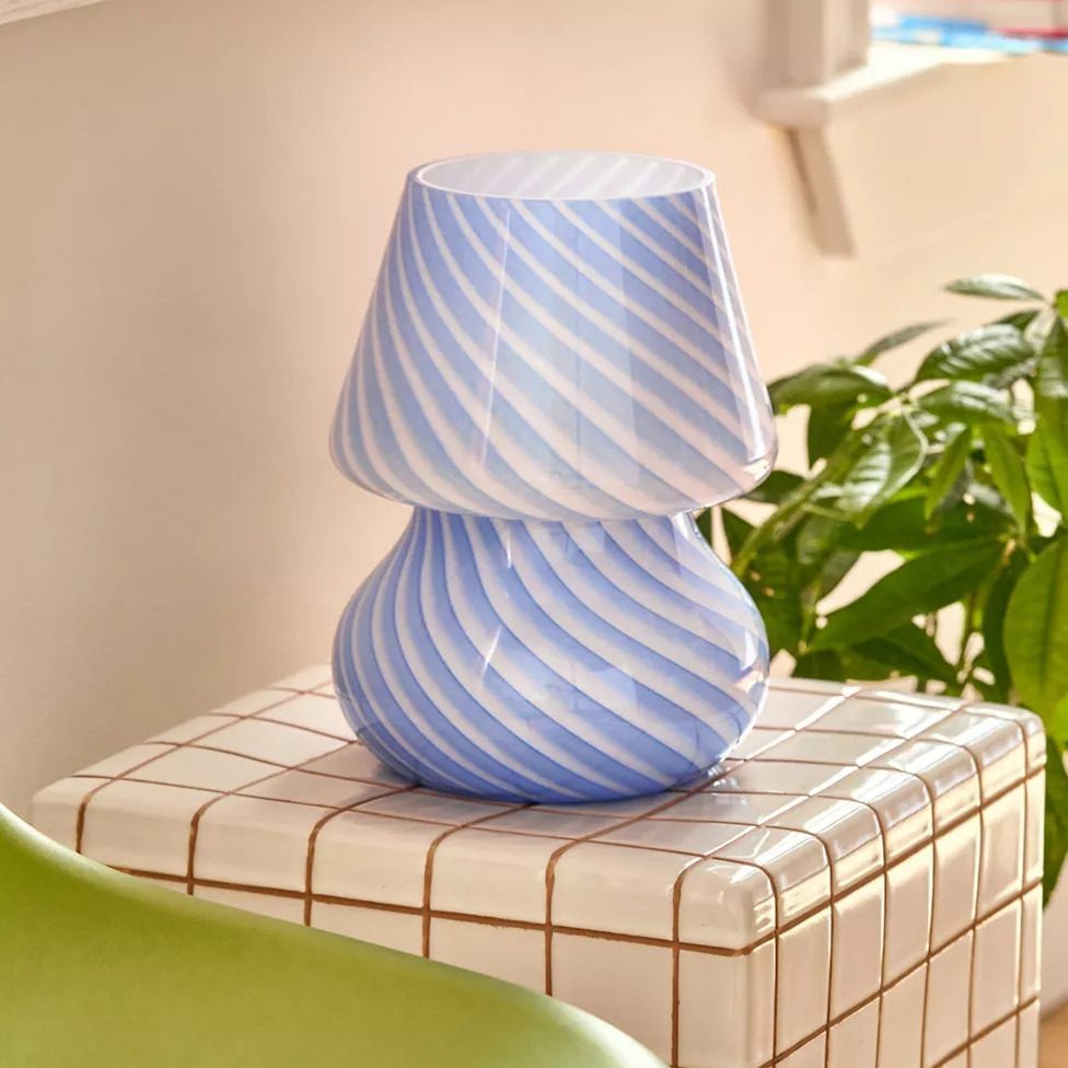 Mushroom Ansel Glass Table Lamp Ecomm Via Urbanoutfitters.com