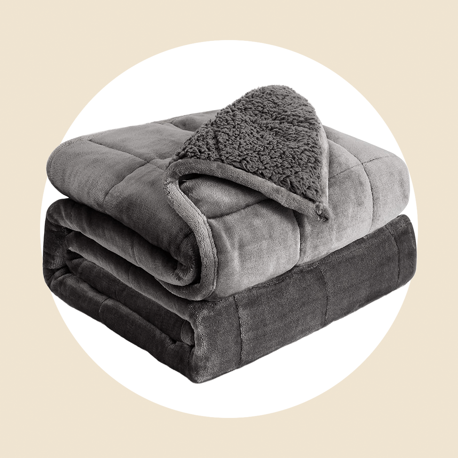 Weighted Blanket 15 Pounds Cottonblue Queen Size Flannel Ecomm Via Amazon.com