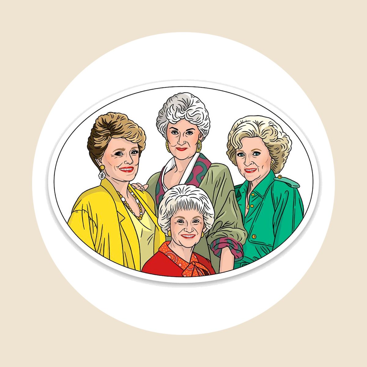 Golden Girls Vinyl Sticker