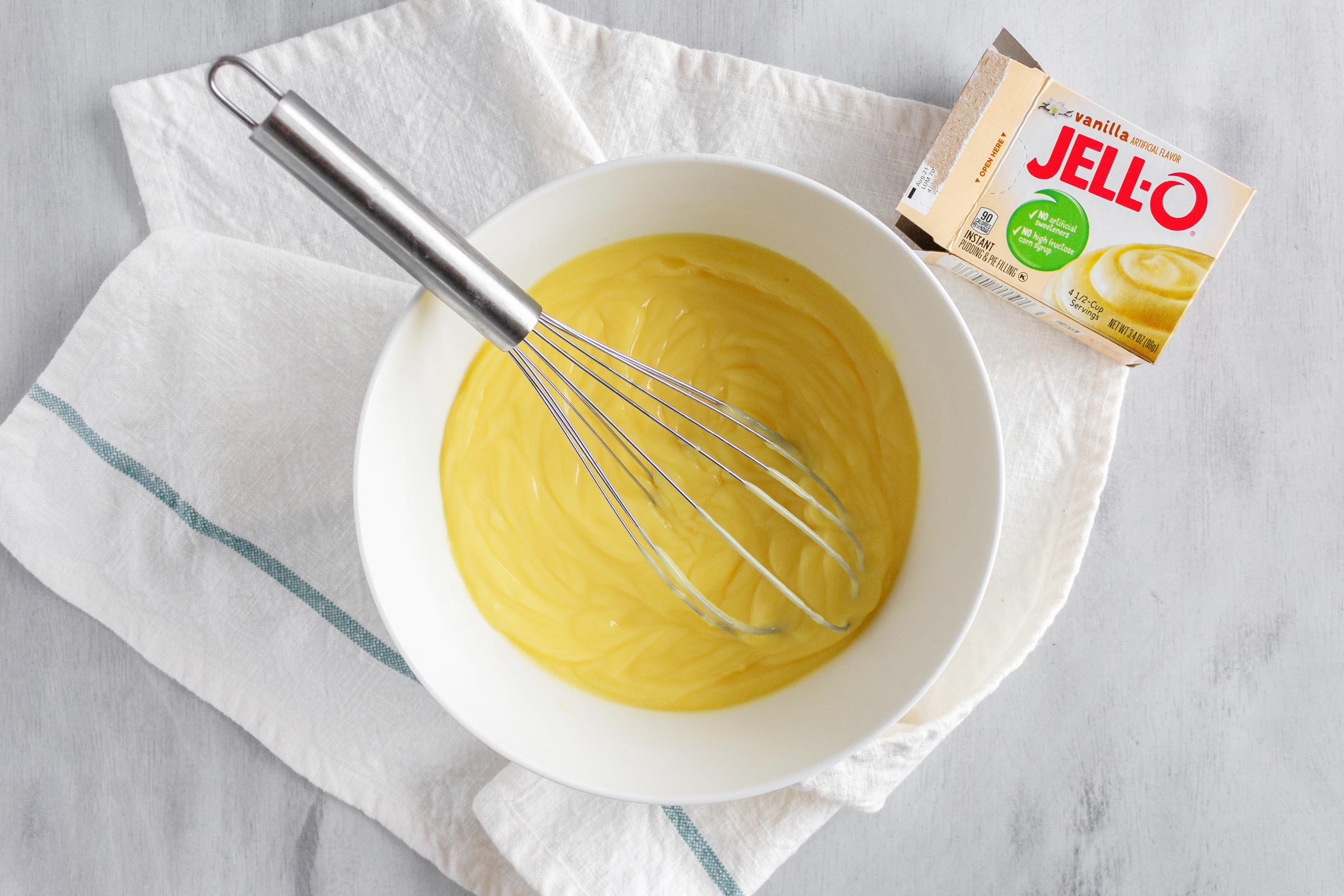 Jello Frozen Pudding Dessert from 1968 step one: make the pudding