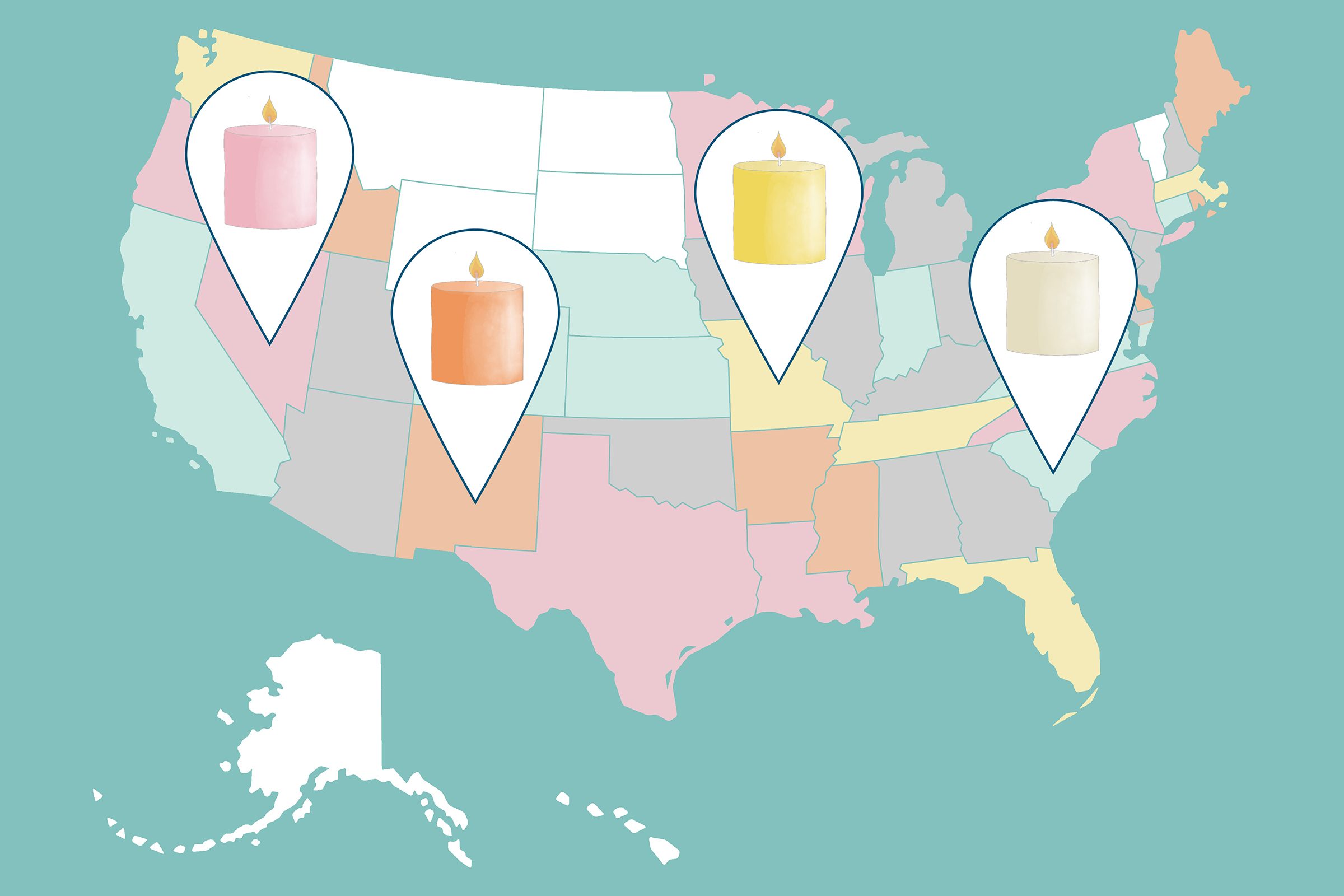 This Study Found the Most Popular Candle Scent in Every State