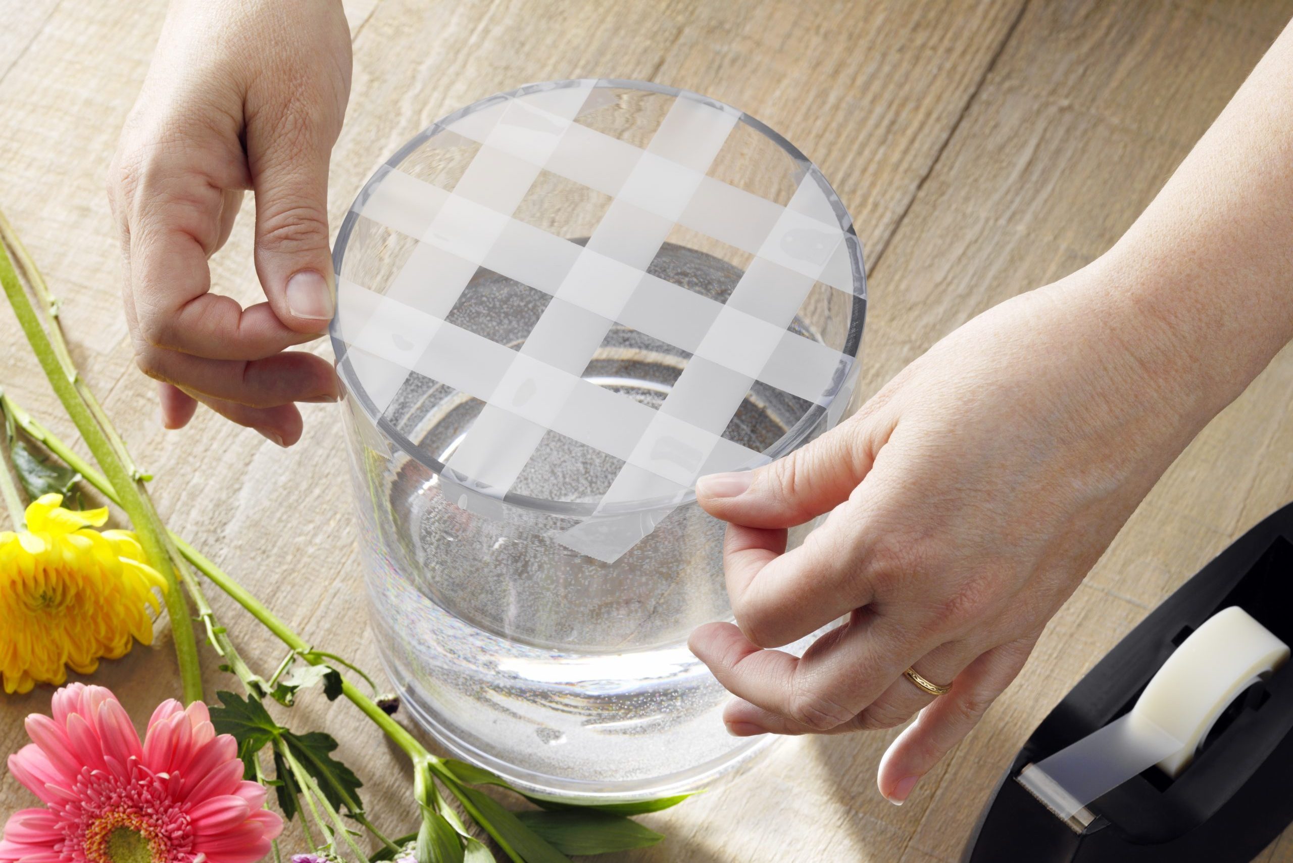 Tiktok Floral Arrangement; How To Step 2